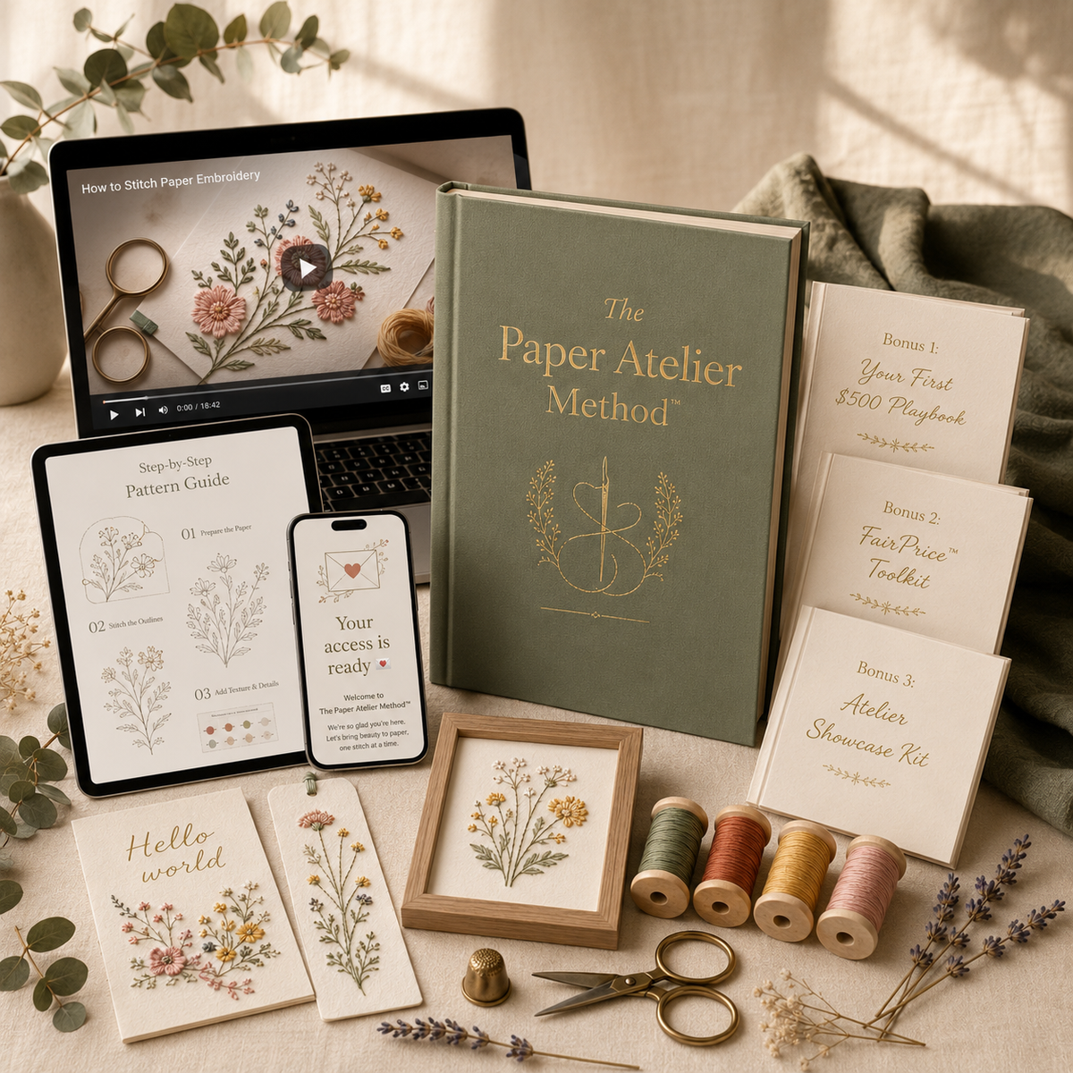 The Paper Atelier Method™ + 3 PREMIUM GIFTS 🎁